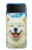 S4064 Smile Dog Van Gogh Starry Night Hülle Schutzhülle Taschen für Samsung Galaxy Z Flip 4