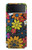 S4043 Colorful Flowers Cartoon Hülle Schutzhülle Taschen für Samsung Galaxy Z Flip 3 5G