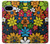 S4043 Colorful Flowers Cartoon Hülle Schutzhülle Taschen für Google Pixel 9a
