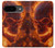 S4062 Fire Skull Hülle Schutzhülle Taschen für Google Pixel 9
