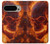 S4062 Fire Skull Hülle Schutzhülle Taschen für Google Pixel 9 Pro
