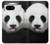 S4049 Cute Panda Stick Out Tongue Hülle Schutzhülle Taschen für Google Pixel 8