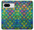 S4071 Colorful Mermaid Scale Hülle Schutzhülle Taschen für Google Pixel 8