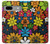 S4043 Colorful Flowers Cartoon Hülle Schutzhülle Taschen für Google Pixel 7a