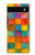 S4077 Water Color Painting Colorful Check Pattern Hülle Schutzhülle Taschen für Google Pixel 6a