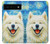 S4064 Smile Dog Van Gogh Starry Night Hülle Schutzhülle Taschen für Google Pixel 6