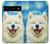 S4064 Smile Dog Van Gogh Starry Night Hülle Schutzhülle Taschen für Google Pixel 6 Pro