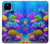 S4058 Colorful Aquarium Hülle Schutzhülle Taschen für Google Pixel 4a 5G