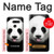 S4049 Cute Panda Stick Out Tongue Hülle Schutzhülle Taschen für LG G8 ThinQ