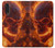 S4062 Fire Skull Hülle Schutzhülle Taschen für LG Velvet