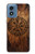 S4036 Viking Vegvisir Compass Wood Hülle Schutzhülle Taschen für Motorola Moto G Play 4G (2024)