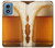 S4070 Beer Glass Hülle Schutzhülle Taschen für Motorola Moto G Play 4G (2024)