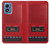S4073 Vintage Red Cassette Player Graphic Hülle Schutzhülle Taschen für Motorola Moto G Play 4G (2024)