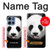 S4049 Cute Panda Stick Out Tongue Hülle Schutzhülle Taschen für Motorola Moto G 5G (2025)