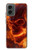 S4062 Fire Skull Hülle Schutzhülle Taschen für Motorola Moto G 5G (2024)