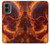 S4062 Fire Skull Hülle Schutzhülle Taschen für Motorola Moto G 5G (2024)