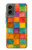 S4077 Water Color Painting Colorful Check Pattern Hülle Schutzhülle Taschen für Motorola Moto G 5G (2024)