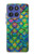 S4071 Colorful Mermaid Scale Hülle Schutzhülle Taschen für Motorola Moto G Stylus 5G (2025,2026), Edge 60 Stylus
