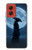 S4034 Samurai Moon Night Hülle Schutzhülle Taschen für Motorola Moto G Stylus 5G (2024)