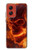 S4062 Fire Skull Hülle Schutzhülle Taschen für Motorola Moto G Stylus 5G (2024)