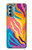 S4037 Colorful Zebra Pattern Hülle Schutzhülle Taschen für Motorola Moto G Stylus 5G (2022)