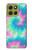 S4033 Pastel Color Tie Dye Hülle Schutzhülle Taschen für Motorola Moto G86