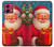 S4046 Happy Santa Hülle Schutzhülle Taschen für Motorola Moto G84