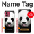 S4049 Cute Panda Stick Out Tongue Hülle Schutzhülle Taschen für Motorola Moto G84