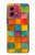 S4077 Water Color Painting Colorful Check Pattern Hülle Schutzhülle Taschen für Motorola Moto G84