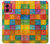 S4077 Water Color Painting Colorful Check Pattern Hülle Schutzhülle Taschen für Motorola Moto G84