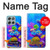 S4058 Colorful Aquarium Hülle Schutzhülle Taschen für Motorola Moto G56