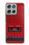 S4073 Vintage Red Cassette Player Graphic Hülle Schutzhülle Taschen für Motorola Moto G56