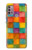 S4077 Water Color Painting Colorful Check Pattern Hülle Schutzhülle Taschen für Motorola Moto G30, G20, G10