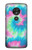 S4033 Pastel Color Tie Dye Hülle Schutzhülle Taschen für Motorola Moto G7 Power