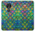 S4071 Colorful Mermaid Scale Hülle Schutzhülle Taschen für Motorola Moto G7 Power