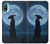S4034 Samurai Moon Night Hülle Schutzhülle Taschen für Motorola Moto E20,E30,E40