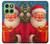 S4046 Happy Santa Hülle Schutzhülle Taschen für Motorola Edge 60