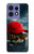 S4056 Madagascar Turtle Red Cap Hülle Schutzhülle Taschen für Motorola Edge 50 Pro