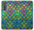 S4071 Colorful Mermaid Scale Hülle Schutzhülle Taschen für Motorola Edge (2022)