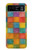 S4077 Water Color Painting Colorful Check Pattern Hülle Schutzhülle Taschen für Motorola Razr 40