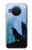 S4053 Two Wolves Couple Howling Forest Hülle Schutzhülle Taschen für Nokia X20