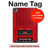 S4073 Vintage Red Cassette Player Graphic Hülle Schutzhülle Taschen für iPad Air (2020, 2022), Air 11 (2024,2025,2026), Pro 11 (2022)