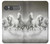 S0933 White Horses Hülle Schutzhülle Taschen für Sony Xperia 10 VII