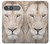 S2399 White Lion Face Hülle Schutzhülle Taschen für Sony Xperia 10 VII