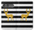 S2794 Black and White Striped Deer Gold Sparkles Hülle Schutzhülle Taschen für Sony Xperia 10 VII
