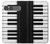 S3078 Black and White Piano Keyboard Hülle Schutzhülle Taschen für Sony Xperia 10 VII