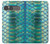 S3414 Green Snake Scale Graphic Print Hülle Schutzhülle Taschen für Sony Xperia 10 VII