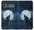 S3693 Grim White Wolf Full Moon Hülle Schutzhülle Taschen für Sony Xperia 10 VII