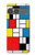 S3814 Piet Mondrian Line Art Composition Hülle Schutzhülle Taschen für Sony Xperia 10 VII