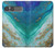 S3920 Abstract Ocean Blue Color Mixed Emerald Hülle Schutzhülle Taschen für Sony Xperia 10 VII